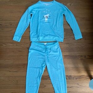 LC Lauren Conrad Women’s Medium Matching Set Blue Pajamas